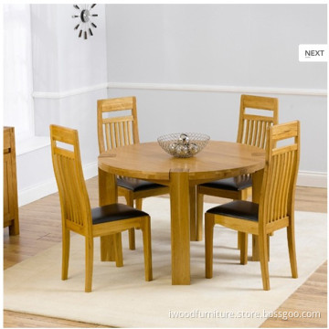 Round Dining Table with Four Monte Chairs